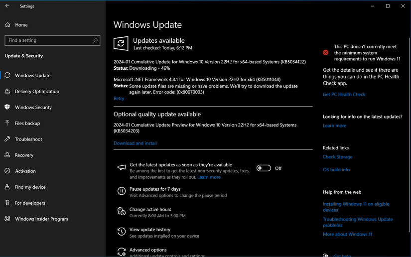 Windows 10: Mi történik most a gépeddel?
